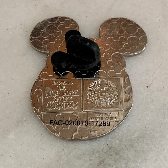 Disney Parks Jack Skellington Mickey Mouse Ears Enamel Trading Pin 2016 - Picture 2 of 2